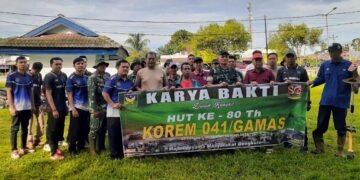 Lapas Bengkulu, Korem 041 Gamas, Kodim 0407 Kota Bengkulu, Karya Bakti, TNI dan Pemasyarakatan, HUT Korem 041, Bentiring Bengkulu, Muara Bangkahulu, Sinergitas Instansi, Pemasyarakatan Peduli Lingkungan