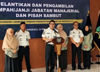 Lapas Bengkulu, Kalapas Bengkulu, Julianto Budhi Prasetyono, Pisah Sambut Pejabat, Rotasi Jabatan, ASN Pemasyarakatan, Kanwil Ditjenpas Bengkulu, Dharma Wanita Persatuan, UPT Pemasyarakatan, Kemenimipas