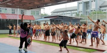 Lapas Bengkulu, Pemasyarakatan, Warga Binaan, Senam Bersama, Pembinaan Narapidana, Ditjenpas, Kemenkumham, Gaya Hidup Sehat