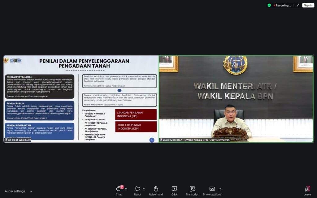 Wamen ATR/Waka BPN Apresiasi Peran Strategis MAPPI dalam Sistem Penilaian Nasional 2 WhatsApp Image 2026 02 23 at 18.35.42