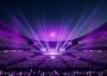 Konser K-Pop dengan ribuan penonton di stadion