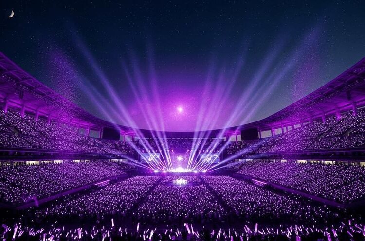 Strategi Industri K-Pop: Dampaknya terhadap Ekonomi Digital di Indonesia 1 Konser K-Pop dengan ribuan penonton di stadion