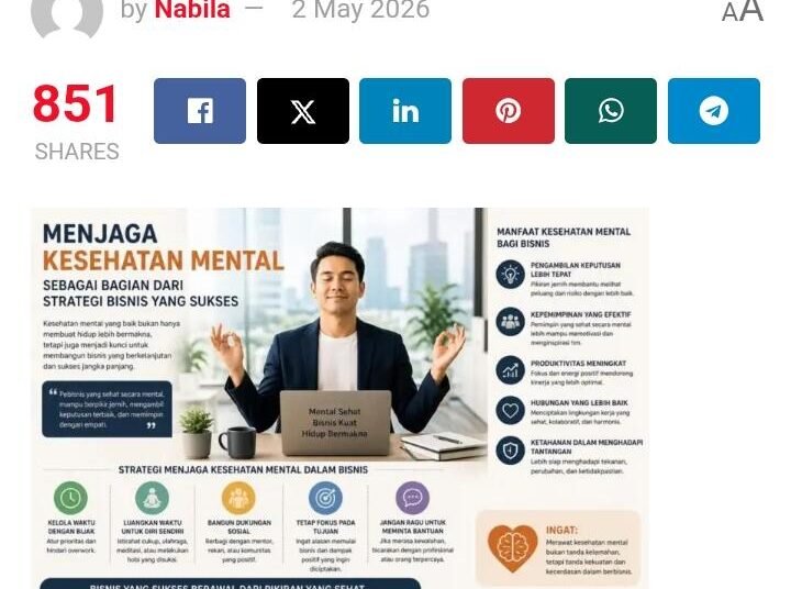 Kesehatan mental karyawan bukan lagi isu pribadi semata; ia telah menjadi faktor penentu produktivitas, retensi tenaga kerja, dan reputasi perusahaan. Perusahaan yang mengabaikannya berisiko menghadapi biaya tersembunyi: presentisme, absensi berulang, konflik antarpegawai, dan penurunan kualitas keputusan. Sebaliknya, organisasi yang memprioritaskan kesejahteraan jiwa sering melihat peningkatan motivasi, kreativitas, dan loyalitas. Mengapa penting bagi bisnis? 1. Kinerja dan inovasi: Karyawan yang merasa didukung secara psikologis cenderung lebih terlibat dan berani mengambil inisiatif. 2. Pengurangan biaya jangka panjang: Intervensi dini—seperti dukungan konseling atau program manajemen stres—mengurangi kebutuhan cuti panjang dan penggantian pegawai. 3. Citra perusahaan: Budaya yang peduli pada kesejahteraan menambah daya tarik bagi calon talenta dan pelanggan yang semakin sensitif pada nilai-nilai etis. Tantangan nyata di lapangan Lingkungan kerja modern membawa tekanan: target ketat, beban kerja berlebihan, dan batas kerja–hidup yang kabur karena teknologi. Selain itu, perisakan antarpegawai dan manajemen yang tidak komunikatif bisa memicu isu mental lebih cepat daripada yang terlihat. Dalam beberapa kasus, stigma terhadap kesehatan mental membuat karyawan enggan meminta bantuan, sehingga masalah berkembang menjadi gangguan yang lebih serius. Strategi praktis untuk pengelolaan Kebijakan yang jelas dan berjangka panjang Buat kebijakan kesehatan mental terintegrasi dalam kebijakan SDM—dari rekrutmen sampai manajemen krisis. Kebijakan ini harus konkret: ketersediaan konseling, prosedur pelaporan, hingga penanganan perisakan. Pendidikan dan pelatihan untuk semua tingkatan Latih manajer untuk mengenali tanda-tanda stres berlebih dan cara melakukan percakapan sensitif. Program literasi mental untuk seluruh staf membantu mengurangi stigma dan meningkatkan empati. Sistem deteksi dini dan intervensi Sediakan akses ke layanan konseling, baik internal maupun mitra eksternal, dan sediakan jalur anonim untuk melapor. Screening berkala—tanpa stigma—dapat menangkap masalah sebelum meningkat. Desain kerja yang manusiawi Evaluasi beban kerja, atur target yang realistis, dan berikan fleksibilitas kerja bila memungkinkan. Fasilitas seperti ruang istirahat, cuti yang dipromosikan, dan kebijakan kerja jarak jauh yang sehat juga membantu. Budaya terbuka dan suportif Kepemimpinan harus menunjukkan contoh: berbicara tentang keseimbangan hidup, mengakui keterbatasan, dan merayakan waktu istirahat. Budaya ini mendorong karyawan untuk merawat diri tanpa takut kehilangan posisi. Melihat dari berbagai perspektif Beberapa pengusaha khawatir investasi dalam program mental akan memakan biaya tanpa hasil nyata. Namun bukti praktis di banyak organisasi menunjukkan ROI lewat penurunan turnover dan peningkatan produktivitas. Di sisi lain, pendekatan yang sekadar formal tanpa komitmen budaya cenderung gagal—program yang dipaksakan atau bersifat kosmetik justru menimbulkan kecurigaan. Kesimpulan Kesehatan mental di tempat kerja bukan sekadar tanggung jawab individu, melainkan investasi strategis perusahaan. Dengan kebijakan yang jelas, pelatihan, dukungan nyata, dan budaya yang humanis, bisnis tidak hanya menjaga kesejahteraan karyawan, tetapi juga memperkuat daya saing jangka panjang. Menjadikan kesehatan mental prioritas adalah langkah cerdas: baik untuk manusia, maupun untuk angka di laporan keuangan.