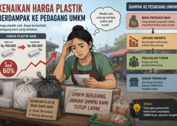 Ilustrasi UMKM yang berdampak kenaikan harga plastik