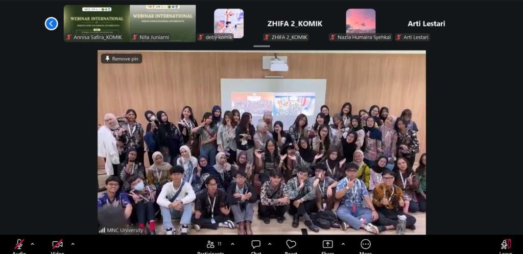 Dari Culture Shock ke Culture Connect: MNC University dan UBD Hadirkan Webinternasional soal Komunikasi Antarbudaya 6 Webinar Internasional dan Diskusi Paper Kolaborasi Antarbudaya hasil kolaborasi antara Korps Mahasiswa Ilmu Komunikasi Universitas Bina Darma dan MNC University dibawah bimbingan Dr. Desy Misnawati, S.Sos, M.I.Kom. (Foto-Istimewa)