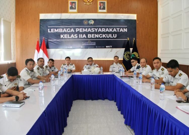 Lapas Bengkulu, Kalapas Bengkulu, Julianto Budhi Prasetyono, ANEV Semester I 2026, Evaluasi Kinerja, Capaian Kinerja Lapas, Pemasyarakatan