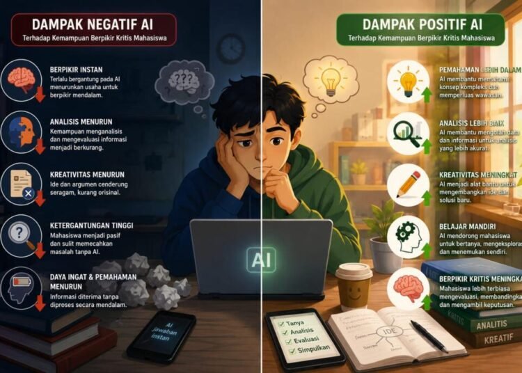 Dampak Penggunaan AI Terhadap Kemampuan Berpikir Kritis Mahasiswa