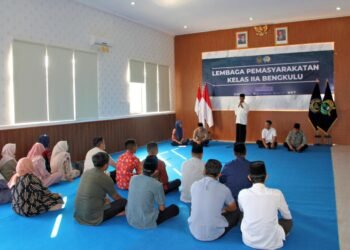 Lapas Bengkulu, Lapas Kelas IIA Bengkulu, Pengajian Rutin, Pembinaan Kepribadian ASN, ASN Pemasyarakatan, Ustadz Jaliludin