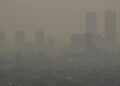 Kondisi kabut polusi di Jakarta
