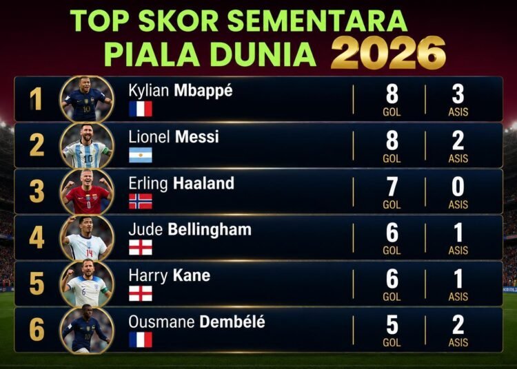 Duel Klasik di Puncak Klasemen: Mampukah Haaland dan Kane Menyamai Dominasi Mbappé & Messi di Perebutan Sepatu Emas Piala Dunia 2026? 5 ChatGPT Image 14 Jul 2026 02.49.49