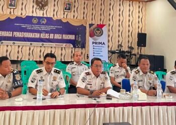 Perkuat Kinerja Pemasyarakatan, Lapas Arga Makmur Ikuti Analisis dan Evaluasi Kinerja Bersama Kanwil Ditjenpas Bengkulu 1 IMG 20260707 092509