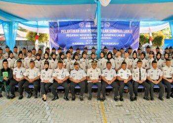 Lapas Bengkulu, Lapas Kelas IIA Bengkulu, Julianto Budhi Prasetyono, Tonny Nainggolan, Ditjen Pemasyarakatan, Kanwil Ditjenpas Bengkulu, Pelantikan PNS