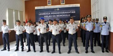 Lapas Bengkulu, Lapas Kelas IIA Bengkulu, Apel Bersama Nasional, Kementerian Imigrasi dan Pemasyarakatan, Kementerian Hukum, Kementerian HAM