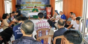 Lapas Bengkulu, Lapas Kelas IIA Bengkulu, Pemasyarakatan, Warga Binaan, Ekaristi Kudus, Gereja Getsmany, Kanwil Kemenag Bengkulu, Pembinaan Kepribadian