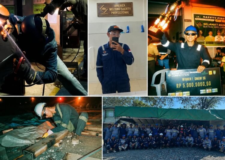 Kisah Riskiaji, Pemuda Tarakan Peraih Juara Nasional dan Sertifikasi Las Kelas Dunia 5 Potret aktivitas pengelasan presisi tinggi. Riskiaji, pemuda asal Tarakan, sukses meraih juara nasional dan memegang berbagai sertifikasi las berstandar global