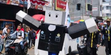 Maskot TJS Menyapa Bupati OKUS