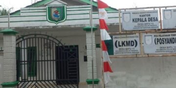 Tampilan Depan Kantor Desa Batu 13, Kecamatan Dolok Masihul, Kabupaten Serdang Bedagai, Sumatera Utara