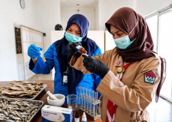 Bulan Bakti Pramuka, Saka POM Kota Bima Turut Awasi Keamanan Produk Perikanan di Pasar Amahami 8 Saka POM Kota Bima Turut Awasi Keamanan Produk Perikanan di Pasar Amahami