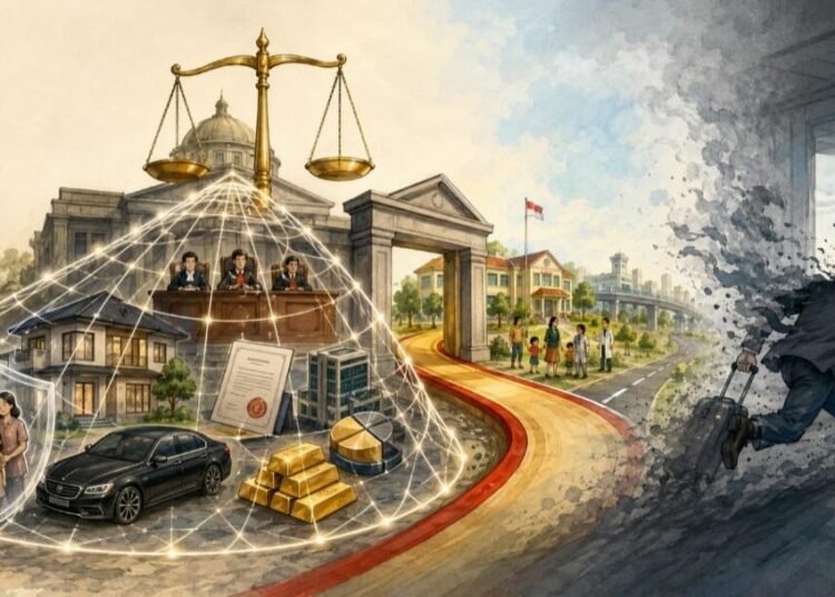Pelaku Kabur tetapi Aset Kejahatannya masih Dapat Dipulihkan.