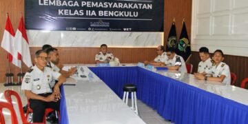 Lapas Bengkulu mengikuti Doa Kebangsaan HUT ke-81 RI secara virtual sebagai wujud penguatan persatuan, toleransi, dan komitmen pengabdian kepada bangsa. Doc. Humas Labring