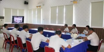 Lapas Bengkulu mengikuti rapat koordinasi persiapan Remisi Umum HUT RI ke-81. Seluruh UPT siap bersinergi menyukseskan pelaksanaan kegiatan. Doc. Humas Labring