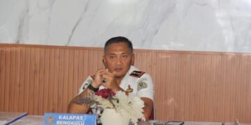 Lapas Bengkulu, Lapas Kelas IIA Bengkulu, Kalapas Bengkulu, Julianto Budhi Prasetyono, Rapat Internal, Evaluasi Kinerja, Pejabat Struktural