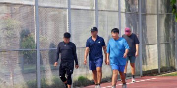 Lapas Bengkulu, Lembaga Pemasyarakatan Bengkulu, Warga Binaan, WBP Lapas Bengkulu, Jalan Sehat, Hidup Sehat, Olahraga Warga Binaan, Pembinaan Narapidana, Pemasyarakatan, Kementerian Imigrasi dan Pemasyarakatan, Ditjen Pemasyarakatan, Bengkulu, Rehabilitasi Narapidana, Kesehatan WBP