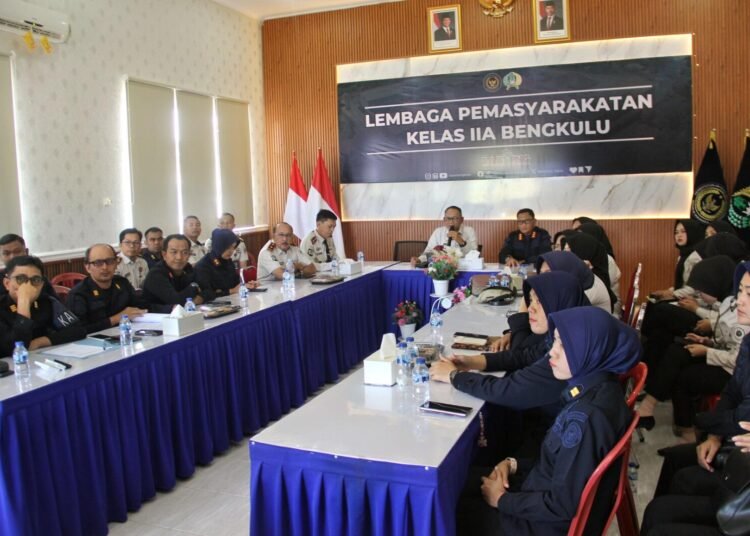 Lapas Bengkulu, Ditjenpas Bengkulu, Kanwil Ditjenpas Bengkulu, Tonny Nainggolan, Julianto Budhi Prasetyono, Kepala UPT Pemasyarakatan, Gladi HUT RI, HUT RI ke-81