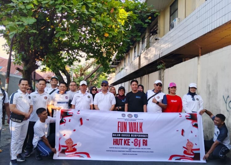 Sambut HUT RI ke-81, Lapas Ternate Ikuti Fun Walk dan Rangkaian Kegiatan Bersama Kanwil Ditjenpas Malut dan Kanwil Ditjenim Malut 6 WhatsApp Image 2026 08 10 at 09.08.08