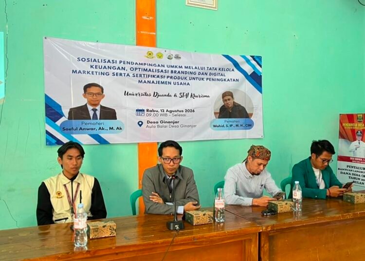 Foto Bersama Pelaku UMKM Pada Kegiatan Sosisalisasi Pendampingan UMKM. 
Sumber: Dokumen Pribadi, (2026).
