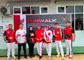 Semarak HUT ke-81 RI, Rutan Bengkulu Ikuti Jalan Santai di Kanwil Ditjenpas Bengkulu 9 WhatsApp Image 2026 08 15 at 09.05.16