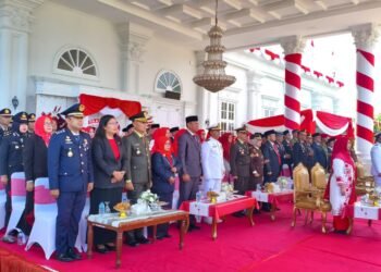 Lapas Bengkulu Hadiri Upacara HUT ke-81 RI di Pendopo Merah Putih 5 Kasi ADM Kamtib Lapas Bengkulu Supian Natalis menghadiri Upacara HUT ke-81 RI di Pendopo Merah Putih, Senin (17/8/2026). Doc. Humas