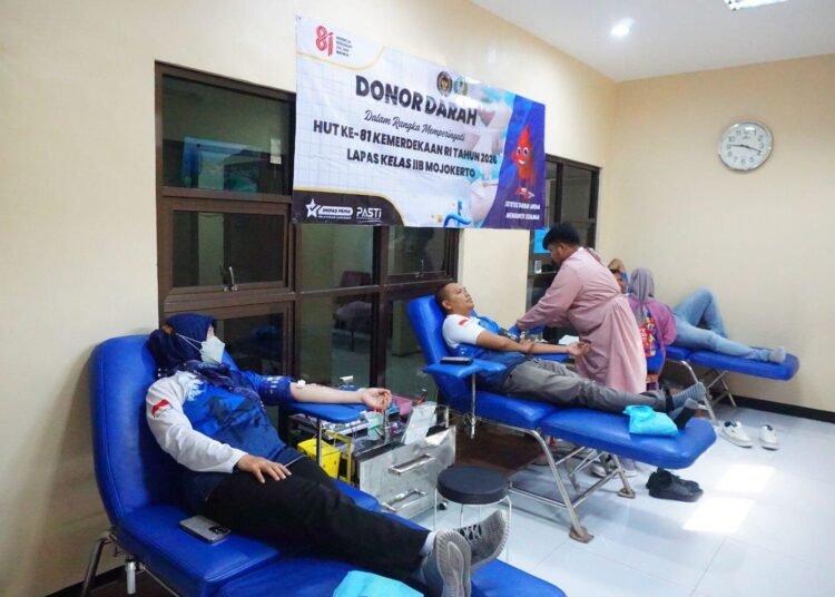 Lapas Mojokerto Gandeng PMI Kota Mojokerto Gelar Donor Darah Sambut HUT Ke-81 Kemerdekaan RI 5 WhatsAppImage2026 08 07at10.15.12