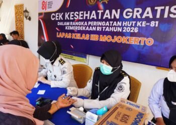 Lapas Mojokerto Hadirkan Cek Kesehatan Gratis untuk Pengunjung di Momen HUT Ke-81 RI 1 WhatsAppImage2026 08 12at10.01.43