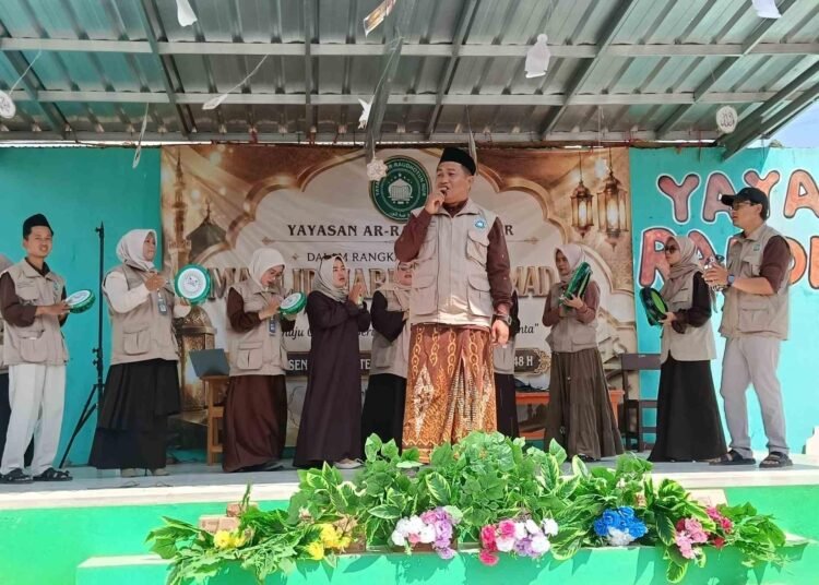 Terbentuk Hanya dalam Hitungan Detik, Qasidah Dadakaniah Sukses Hibur Tamu Maulid Nabi di Yayasan AR-RAUDHOTUN NUR 5 Grup Qasidah Dadakaniah