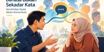 Bahasa menyampaikan kata, tetapi sensitivitas sosial menyampaikan makna. ( iIlustrasi AI )