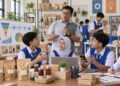 Siswa SMK mengembangkan strategi penjualan produk Student Company dan Teaching Factory agar meningkatkan omzet dan memperluas pasar