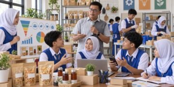 Siswa SMK mengembangkan strategi penjualan produk Student Company dan Teaching Factory agar meningkatkan omzet dan memperluas pasar