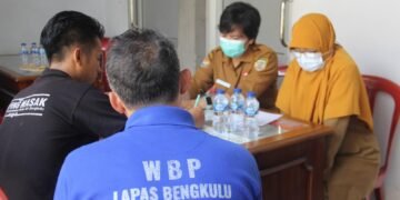 Lapas Bengkulu, Dapur Elok, Labkesda Bengkulu, keamanan pangan, higiene sanitasi, kesehatan warga binaan, penjamah makanan