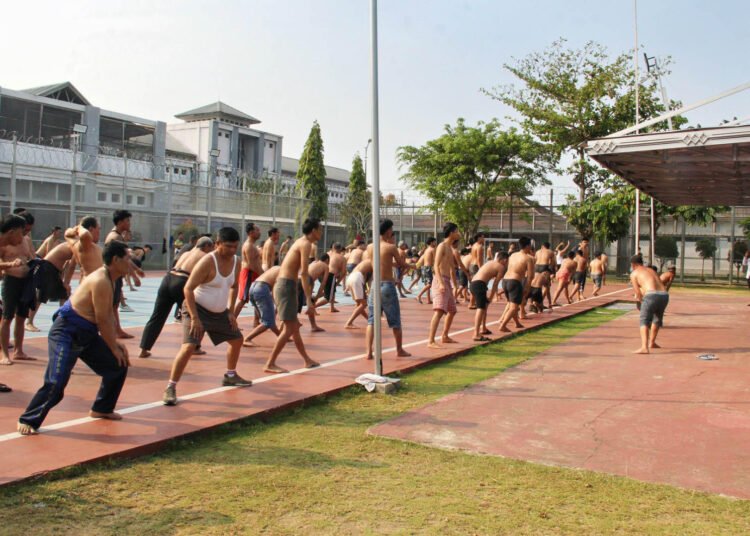 Lapas Bengkulu, Lembaga Pemasyarakatan, Warga Binaan, Senam Sehat, Hidup Sehat, Kesehatan Warga Binaan, Pembinaan Warga Binaan