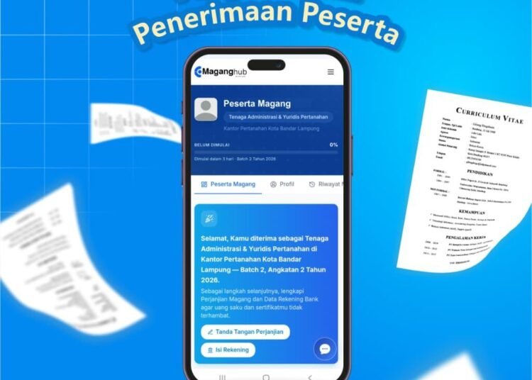 13 Peserta Ditetapkan Ikuti Program Magang Nasional di Kantah Kota Bandar Lampung 5 WhatsApp Image 2026 09 18 at 09.08.27
