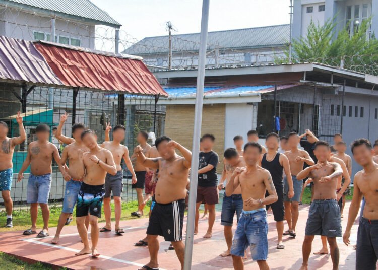 Lapas Bengkulu Gelar Senam Bersama, WBP Antusias Jaga Kebugaran 5 Lapas Bengkulu, WBP, warga binaan, senam bersama, senam WBP, Lapas Kelas IIA Bengkulu, pembinaan warga binaan, pembinaan Lapas, kesehatan warga binaan