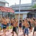 Lapas Bengkulu Gelar Senam Bersama, WBP Antusias Jaga Kebugaran 17 Lapas Bengkulu, WBP, warga binaan, senam bersama, senam WBP, Lapas Kelas IIA Bengkulu, pembinaan warga binaan, pembinaan Lapas, kesehatan warga binaan