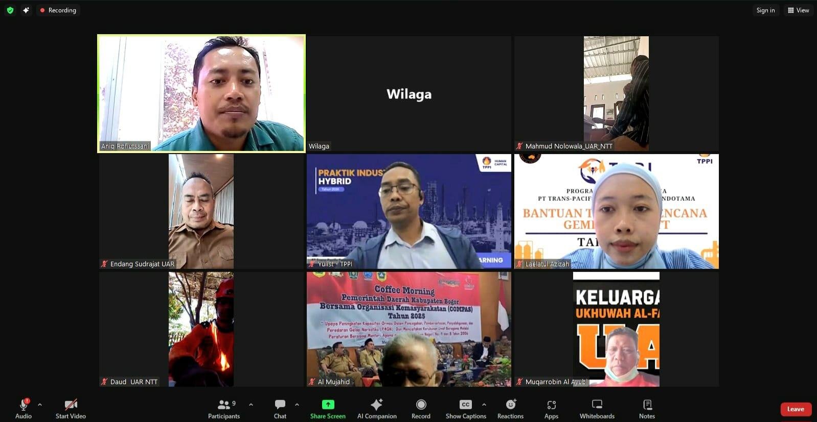 Zoommeet UAR TPPI 15 Sept 2026