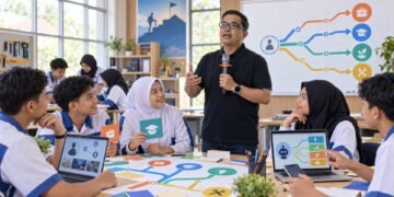 Siswa SMK membangun arah karier, portofolio profesional, dan keterampilan masa depan bersama Ahmad Madani