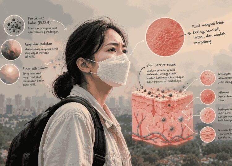 Kabut Asap di Sumatera: Bukan Hanya Paru-Paru, Kulit Juga Terpapar 5 Ilustrasi