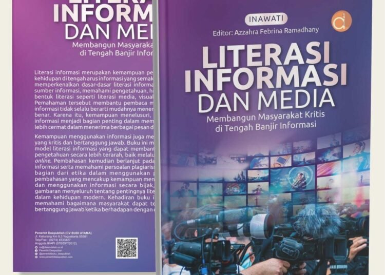 Hibah Publikasi UM Terbitkan Buku Literasi Informasi Dan Media Untuk Bekal Menghadapi Banjir Informasi 5 Cover Copy