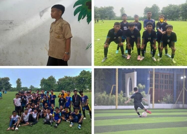 Muhammad Reza Anugrah, pemain muda berbakat asal SMP Negeri 2 Binjai yang sukses menorehkan prestasi gemilang di bidang olahraga sepak bola, balap sepeda, hingga seni sastra.