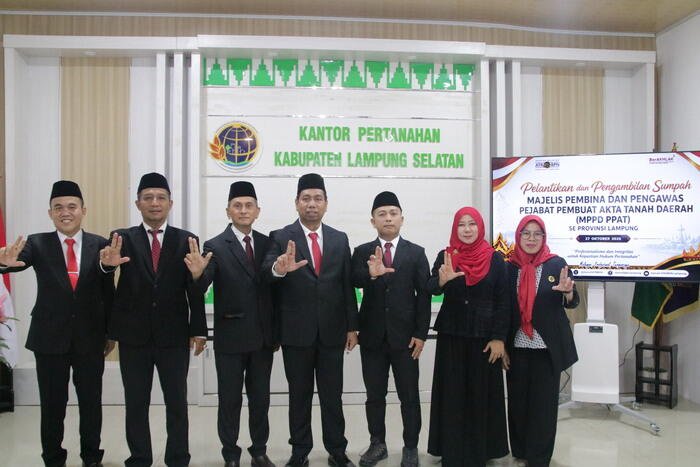 Kantah Lampung Selatan Ikuti Pelantikan dan Pengambilan Sumpah MPPD PPAT se-Provinsi Lampung 5 IMG 2046
