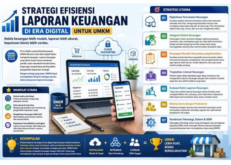 Mengendalikan Biaya Usaha Era Digital Melalui Peran Akuntansi Manajemen Bagi UMKM 5 Strategi Efisiensi Laporan Keuangan di Era Digital untuk UMKM 960x675 1